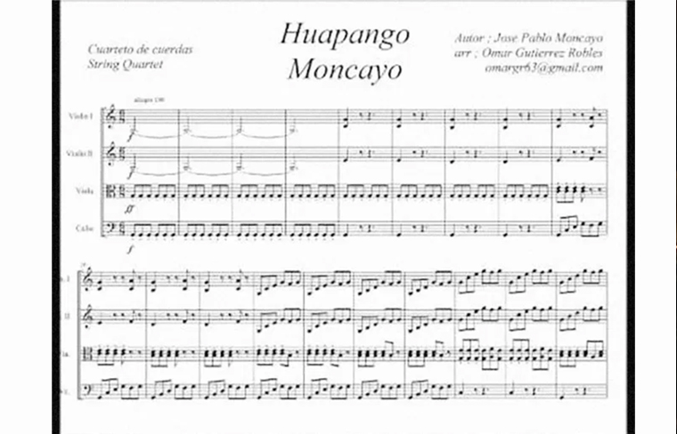 Moncayo partitura